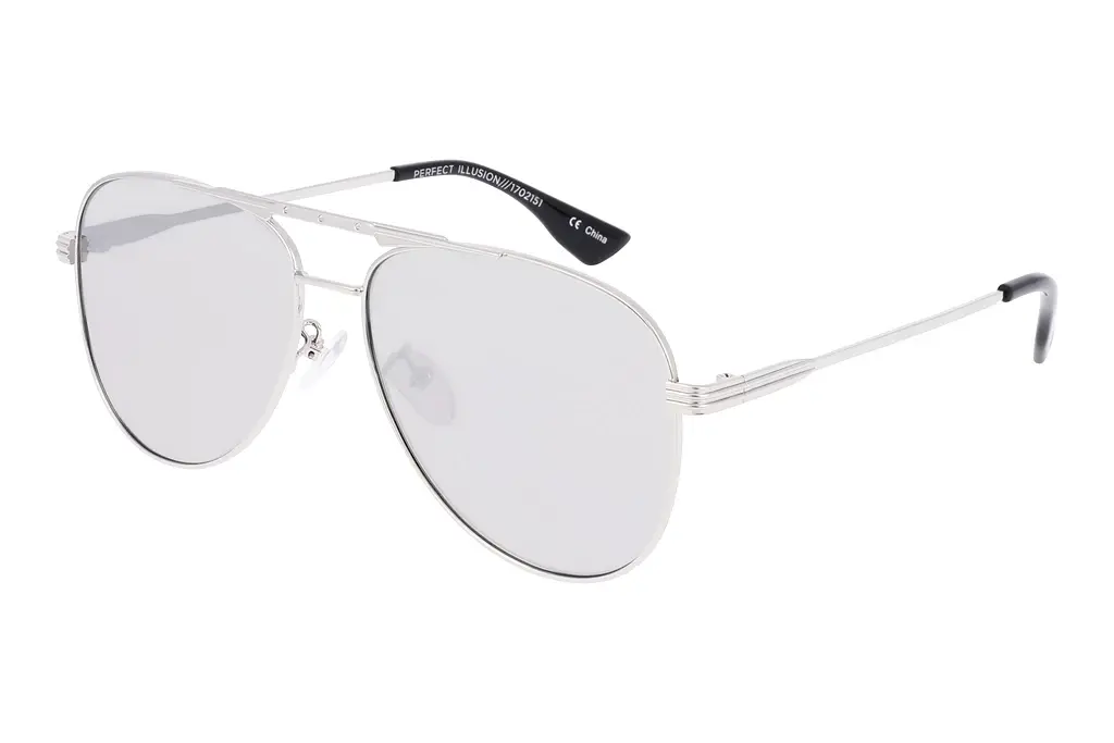Le Specs   PERFECT ILLUSION LSP1702151  SILVER REVO MIRROR LENSSHINY SILVER